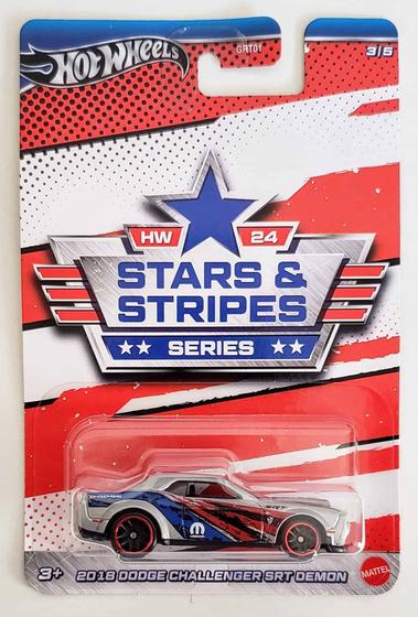 Imagem de Hot Wheels Stars &amp Stripes - 2018 Dodge Challenger SRT Demon