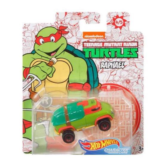 Hot Wheels Tartarugas Ninjas Raphael - MATTEL - Carrinho de Brinquedo ...