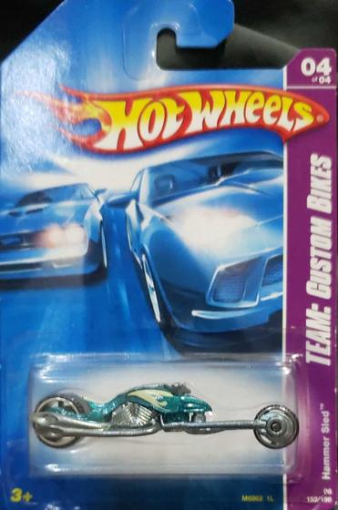 Hot Wheels Team Custom Bikes - Hammer Sled Menor preço em Hot Wheels Team Custom Bikes - Hammer Sled