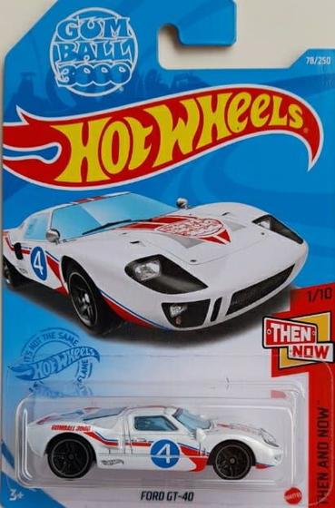 Hot Wheels Then and Now - Ford GT-40 Menor preço em Hot Wheels Then and Now - Ford GT-40