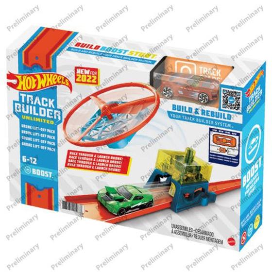 Hot wheels track builder conjunto drone lift off Menor preço em Hot wheels track builder conjunto drone lift off