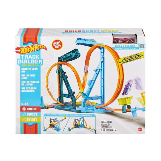 Imagem de Hot Wheels Track Builder Kit Loops Ajustáveis GVG10 Mattel