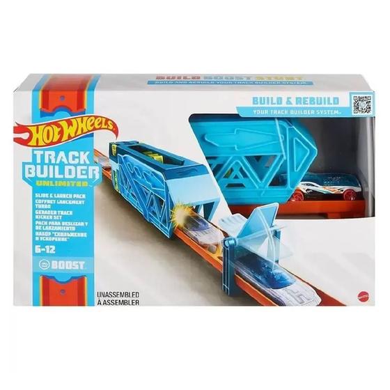 Imagem de Hot Wheels Track Builder Slide e Launch Pack da Mattel Glc87