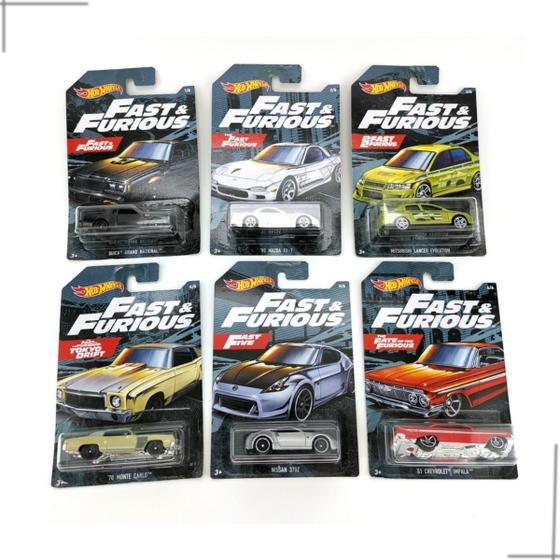 Imagem de Hot Wheels Velozes e Furiosos 2019 Kit c/ 6 Carrinhos Mattel