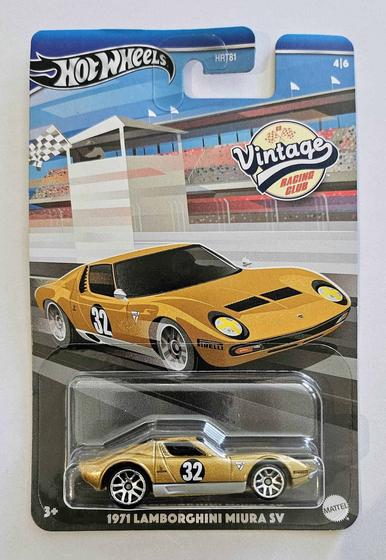 Imagem de Hot Wheels Vintage Racing Club - 1971 Lamborghini Miura SV