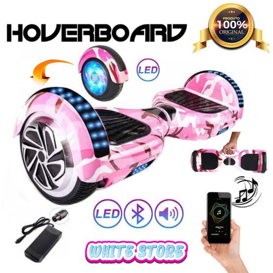 Imagem de Hoverboard 6.5" original rosa camuflado