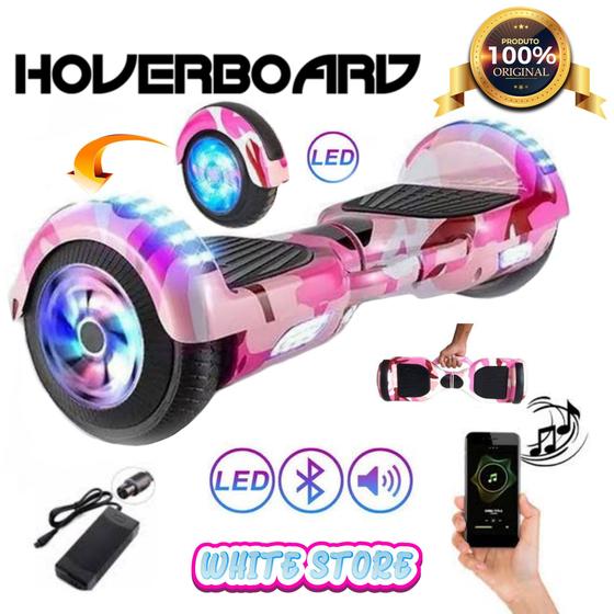 Imagem de Hoverboard 6.5" original rosa camuflado