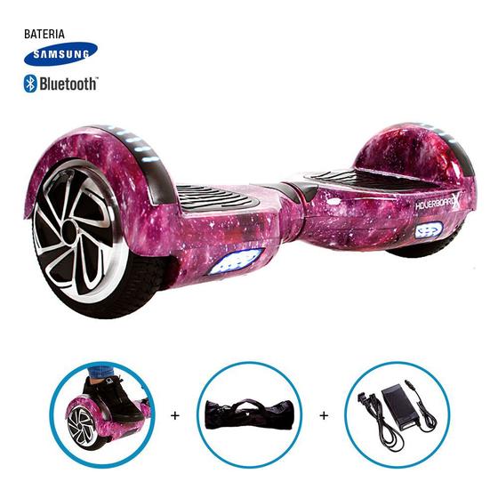 Imagem de Hoverboard 6,5" Aurora Lilas HoverboardX Bateria  e Bluetooth Smart Balance