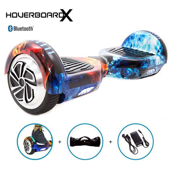 Imagem de Hoverboard 6,5 Fogo e Gelo HoverboardX Com Som e Bolsa