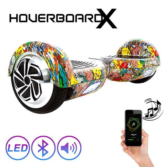 Imagem de Hoverboard Bluetooth 6,5 Pokémon HoverboardX com Led