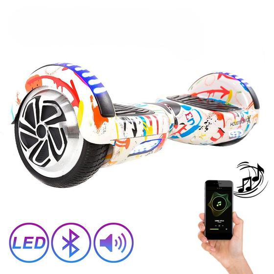 Imagem de Hoverboard Infantil Smart Balance Grande Grafite Bluetooth