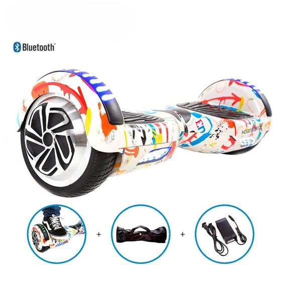 Imagem de Hoverboard Infantil Smart Balance Grande Grafite Bluetooth