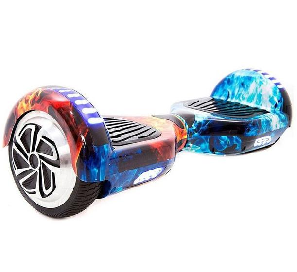 Hoverboard Skate Elétrico 6.5 Fogo e Gelo Led Bluetooth Menor preço em Hoverboard Skate Elétrico 6.5 Fogo e Gelo Led Bluetooth