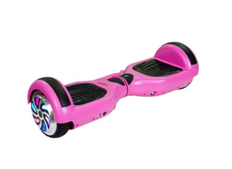 Hoverboard Skate Elétrico 6.5 Led Bluetooth Rosa Liso powerboard