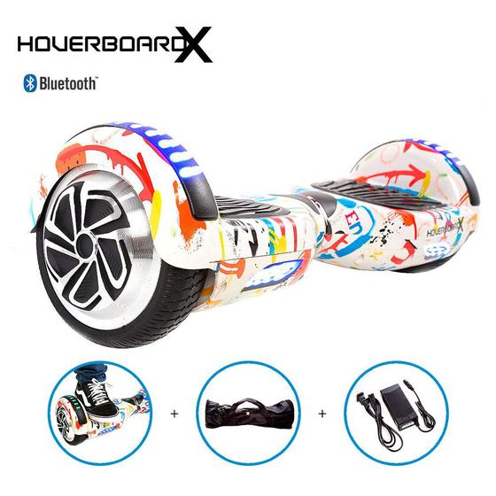 Imagem de Hoverboard Skate Elétrico 6,5 Grafite HoverboardX Bluetooth
