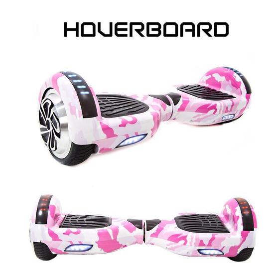 Imagem de Hoverboard Skate Eletrico 6,5 Rosa  Military Hoverboard Smart Balance