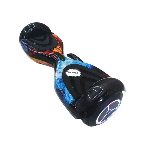 Hoverboard Skate Elétrico Led Bluetooth Rosa Galáxia Menor preço em Hoverboard Skate Elétrico Led Bluetooth Rosa Galáxia
