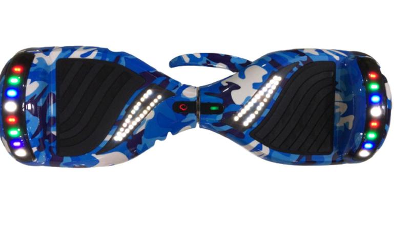 Hoverboard Skate Elétrico Smart Balance Wheel 6,5 Polegadas com Bluetooth - Azul Camuflado Menor preço em Hoverboard Skate Elétrico Smart Balance Wheel 6,5 Polegadas com Bluetooth - Azul Camuflado