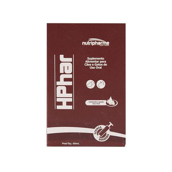 Imagem de Hphar 60ml Suplemento Alimentar Para Cães e Gatos - Nutripharme