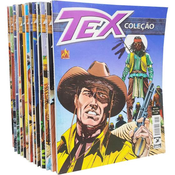 Imagem de Hq Faroeste Tex Coleção Myttos Kit 13 Volumes Sergio Bonelli - Mythos