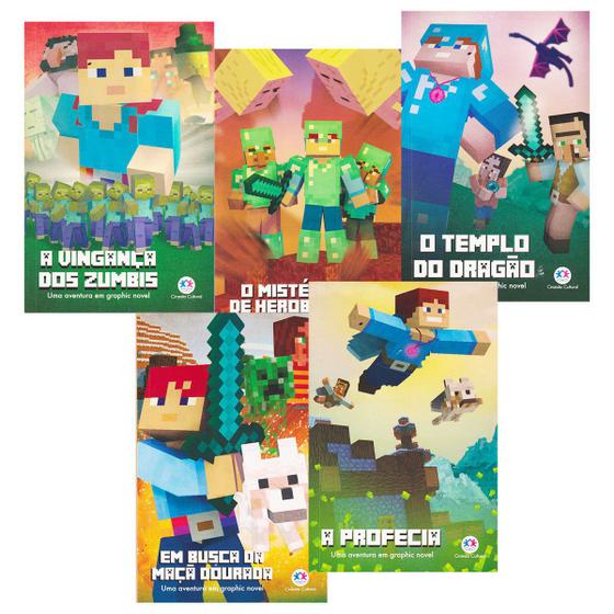 Imagem de Hq Minecraft Uma Aventura Em Graphic Novel 5 Volumes