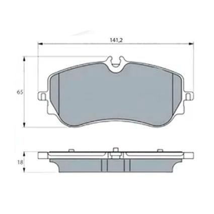 Imagem de Hqf2465c pastilha de freio traseira amarok v6 18/ ceramica