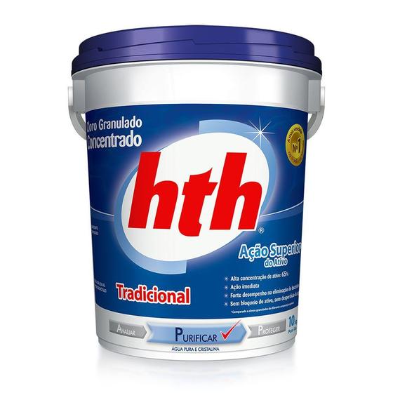 Hth Cloro Granulado Concentrado Tradicional Purificador de Água Para Piscinas 10kg Menor preço em Hth Cloro Granulado Concentrado Tradicional Purificador de Água Para Piscinas 10kg