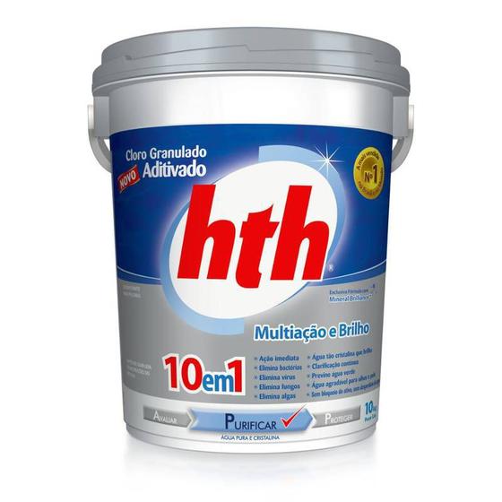 Imagem de Hth cloro granulado mult 10 funcoes 10 kgs