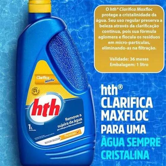 Imagem de HTH Purificante Clarifiacante para piscina MAXFLOC 1L