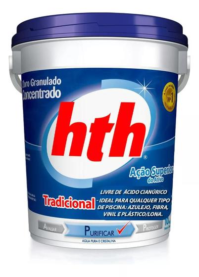 HTH PURIFICAR CLORO CONCENTRADO HIPOCLORITO PARA PISCINA 10 kg Imagem de HTH PURIFICAR CLORO CONCENTRADO HIPOCLORITO PARA PISCINA 10 kg
