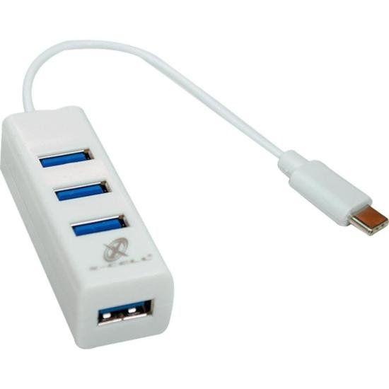 Imagem de Hub Adaptador XC-HUB-10 USB/USB Tipo C Branco Flex