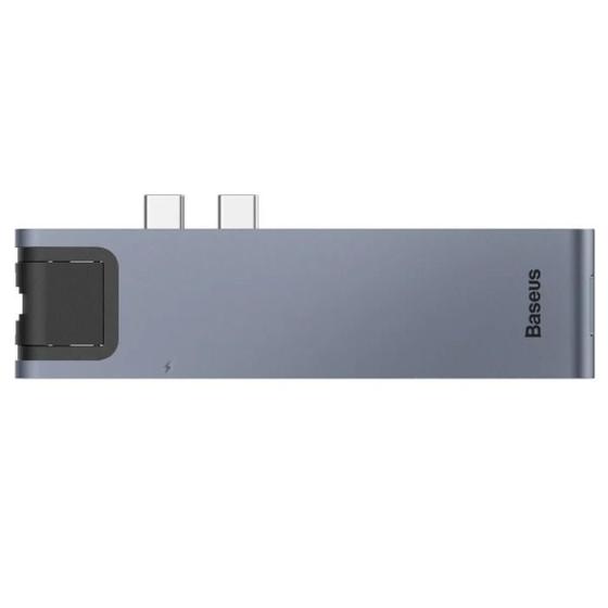 Hub Baseus 7n1 2* Usb-c Lan 2* Usb 3.0 Sd Tf Usb-c Hdmi 4k Menor preço em Hub Baseus 7n1 2* Usb-c Lan 2* Usb 3.0 Sd Tf Usb-c Hdmi 4k