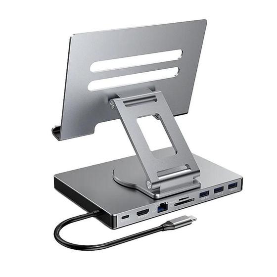 Imagem de Hub Docking Station Vertical 360º Para Tablet 9 em 1