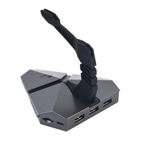 Imagem de Hub Mouse Bungee 3 Portas USB 2.0 Micro SD MB-200SI Preto C3 TECH