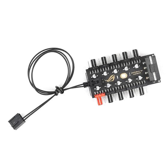 Imagem de Hub Multi Fan Cooler 10x 4 Pinos Pwm Cpu Molex 4d Interface