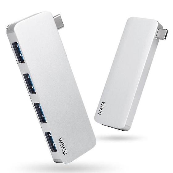 Imagem de Hub Multifuncional WiWU T6S 4 em 1 - Adaptador USB-C Tipo-C