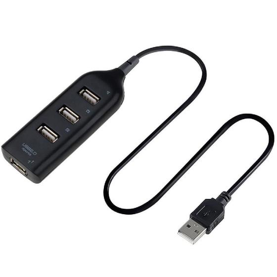 Hub Multiplicador De Portas Usb 2.0 Cabo 60Cm 480Mbps Menor preço em Hub Multiplicador De Portas Usb 2.0 Cabo 60Cm 480Mbps
