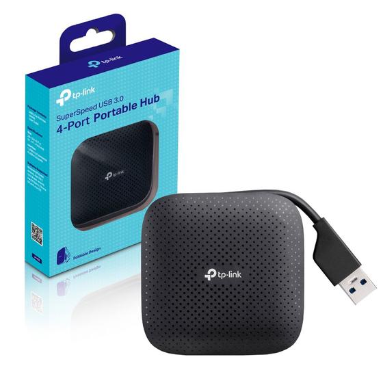 Imagem de Hub Portatil 4 Portas Usb 3.0 SuperSpeed Preto UH400 TP-Link