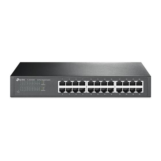 Imagem de Hub switch 24 portas tp-link tl-sg1024d gigabit rackmount