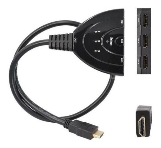 Imagem de Hub Switch Adaptador Seletor Hdmi 3 Entradas 1 Saida