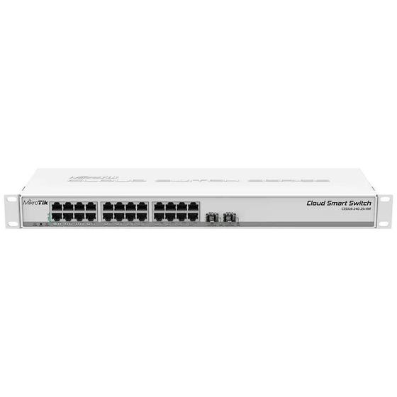 Switch Com 24 Portas Css326-24g-2s+rm Mikrotik