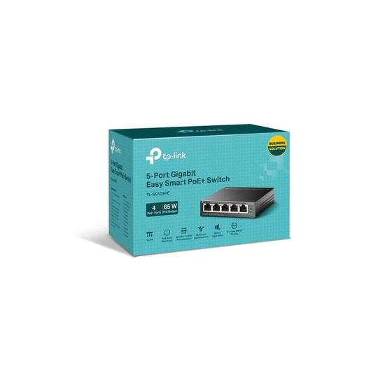 Imagem de Hub Switch Tp Link 05P Tl Sg105Pe Inteligente Giga 4Poe