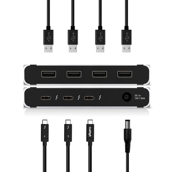Imagem de Hub Thunderbolt 4 CalDigit - 4 Portas USB4 com Carregamento de 60W