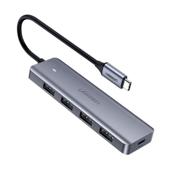 Imagem de Hub Ugreen 5 Em 1 Slim Usb Tipo C 4 Portas Usb 3.0 Alumínio 