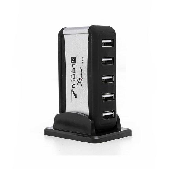 Hub Usb 2.0 Com 7 Portas Extensoras Com Fonte Bivolt Knup Hb-t68 Menor preço em Hub Usb 2.0 Com 7 Portas Extensoras Com Fonte Bivolt Knup Hb-t68