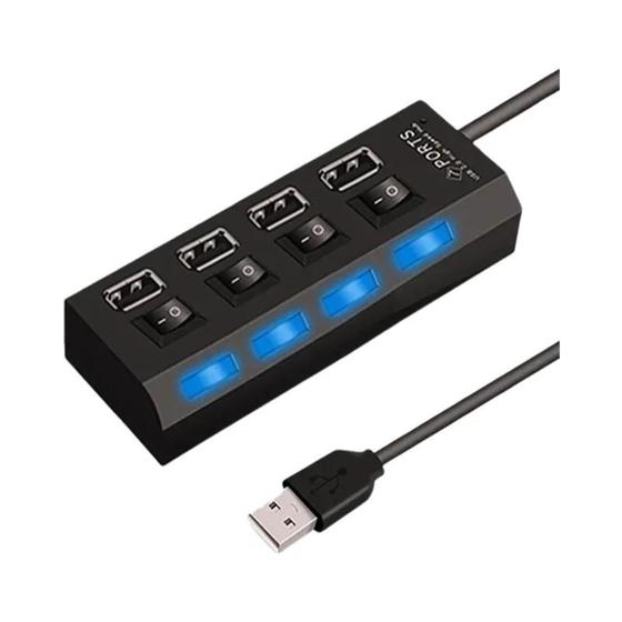 Imagem de Hub USB 2.0 de 7 Portas - Expansor para PC, Laptop e Desktop