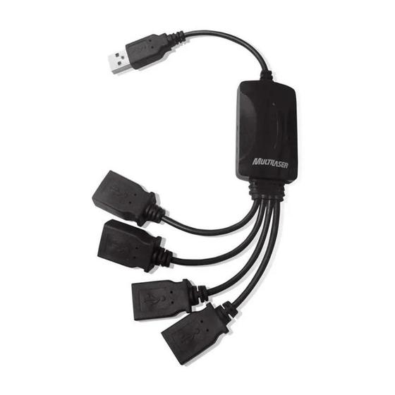 Imagem de Hub USB 2.0 Multi AC042 4 Portas Cabos FLEX