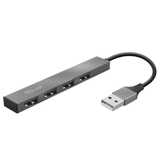 HUB USB 2.0 Trust, 4 Portas - 23786 Menor preço em HUB USB 2.0 Trust, 4 Portas - 23786