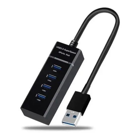 Imagem de Hub USB 3.0 4 Portas com Rabicho