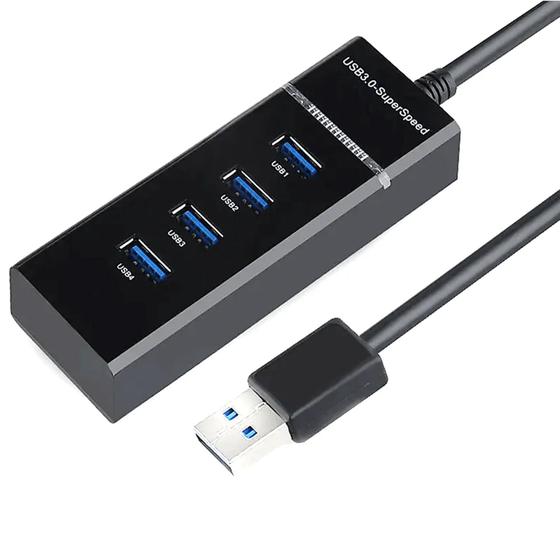 Imagem de Hub Usb 3.0 De Gbps5 4 Portas Super Velocidade Conexão Dados P306